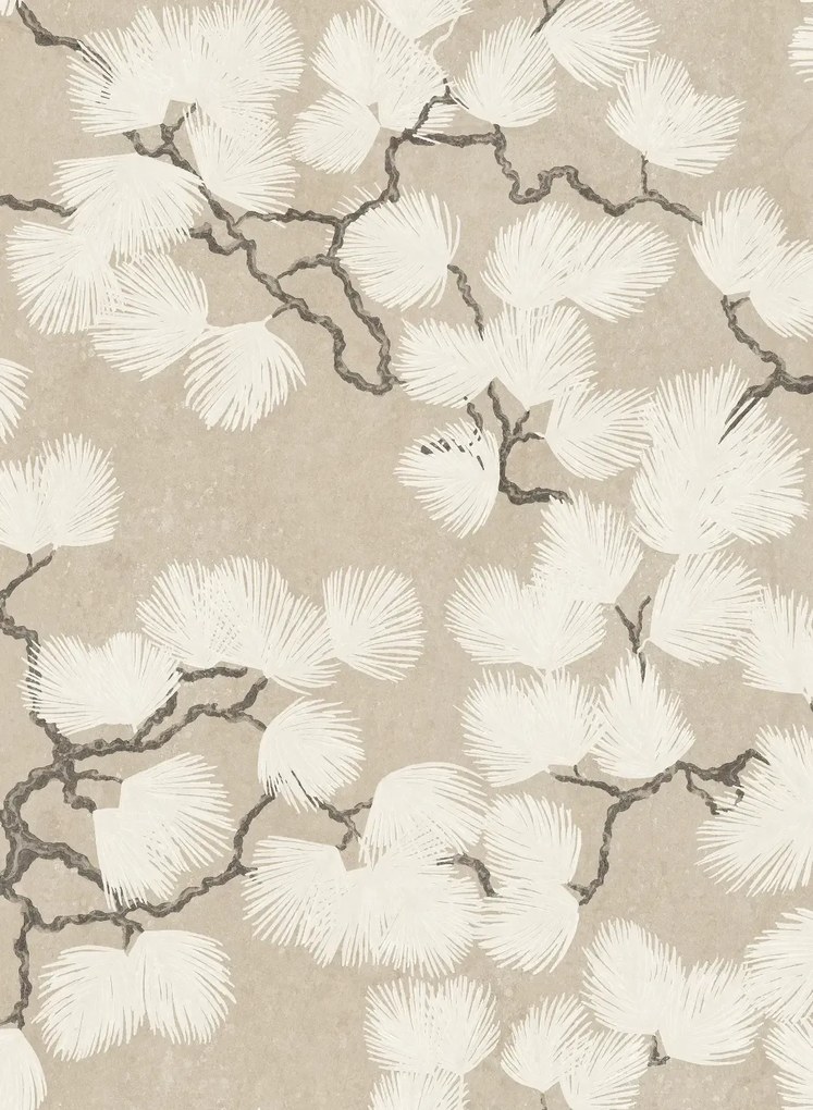 Sandberg Carta da parati panoramica Pine Mural - Beige