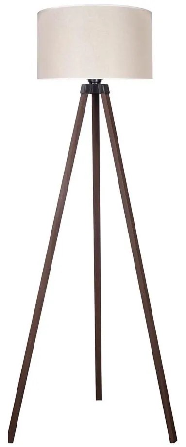 Duolla - Lampada con piedistallo 1xE27/60W/230V diametro 44 cm color crema/marrone