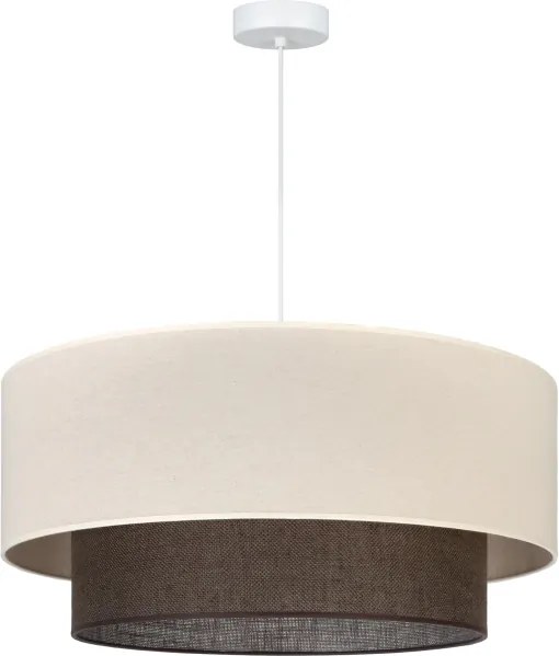 Brilagi - Lampadario LED a sospensione con cavo Stile Boho 3x E27/15W/230V Ø 60 cm crema/marrone
