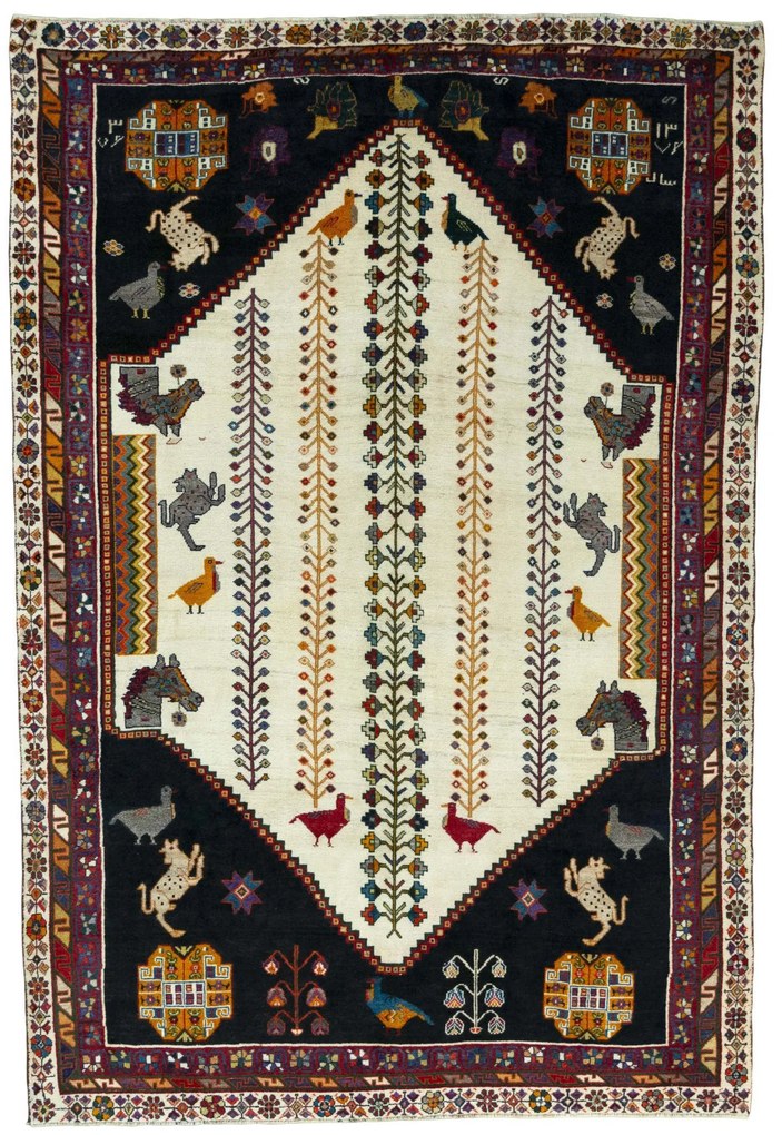 Shiraz Tappeto persiano 300x200 Beige (Iran) Annodato A Mano