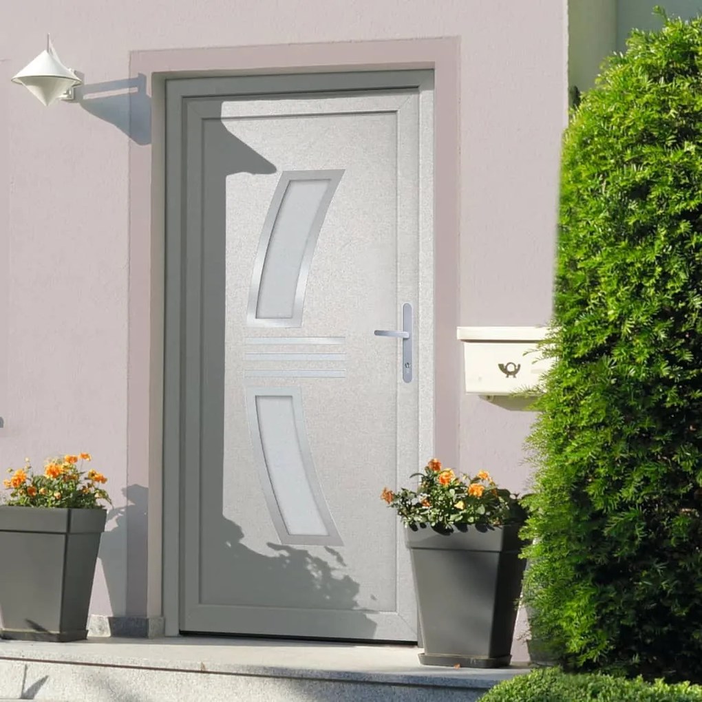 Porta Ingresso Bianca 88x200 Cm İn Pvc /