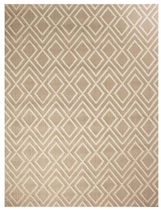 Tappeto Ayana geometrico beige, L 150 x L 100 cm