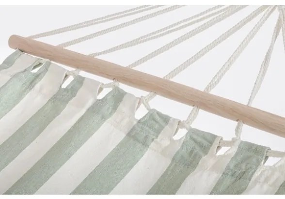 Amaca Da Esterno Relax 100x200 Bianco-Salvia A Righe Bizzotto