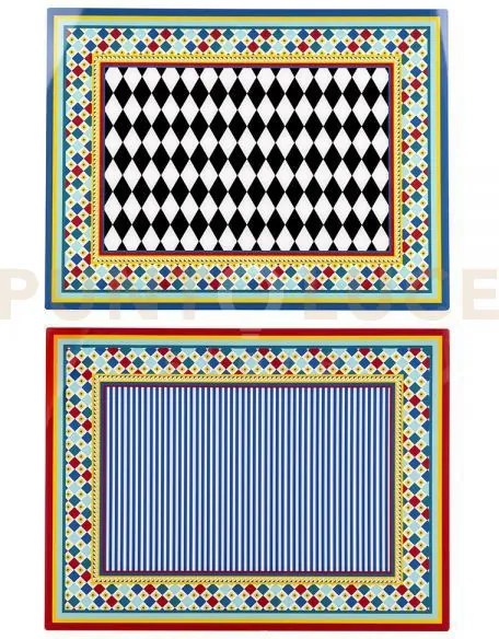 Tovaglietta rigida disegno foulard set da 2