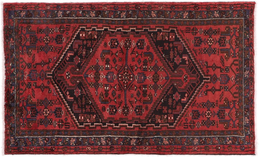 Hamedan Tappeto 220 x 130 (Iran) Annodato A Mano