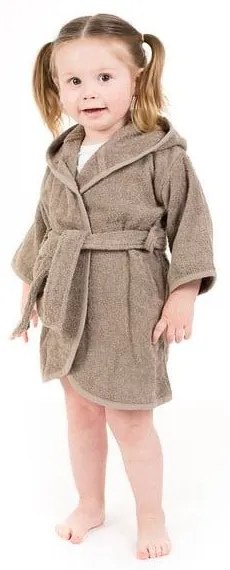 Accappatoio grigio in cotone taglia 1-2 anni - Tiseco Home Studio