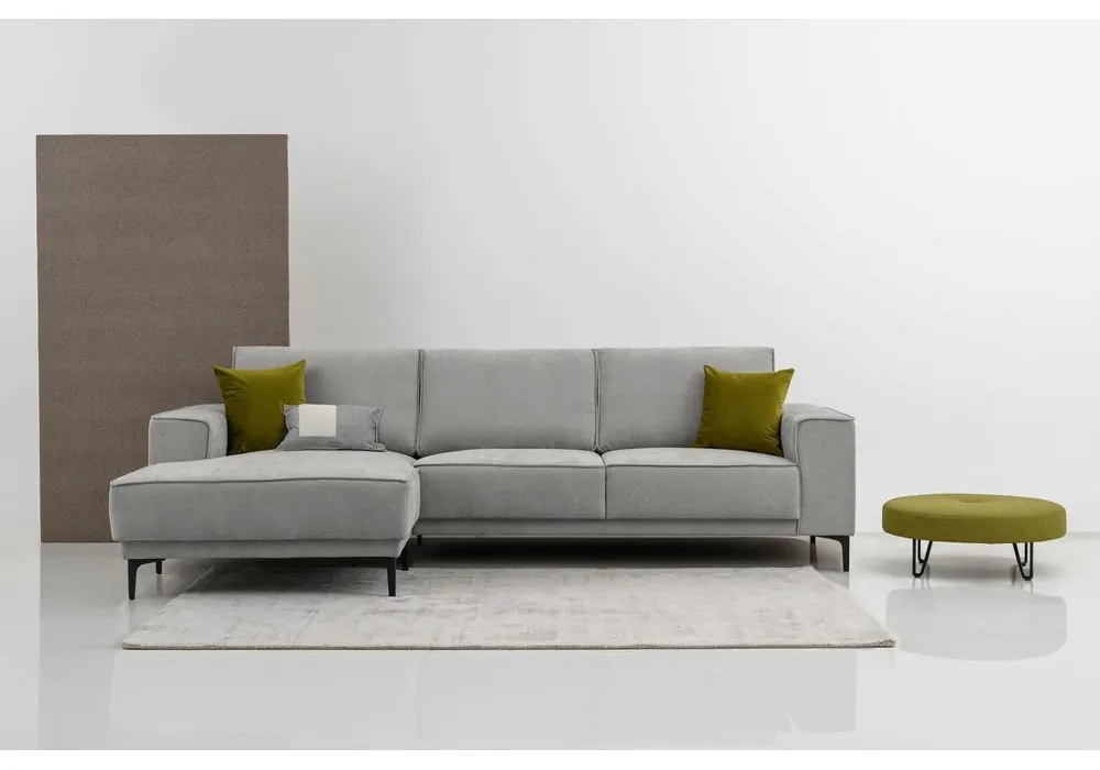 Divano angolare grigio (con penisola a sinistra/con chaise lounge) Copenhagen – Scandic