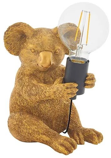 Endon 95082 - Lampada da tavolo KOALA 1xE27/10W/230V dorata