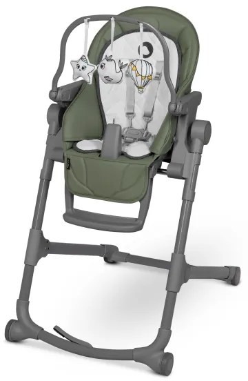 Lionelo - Seggiolone 2 in 1 CORA PLUS Verde oliva