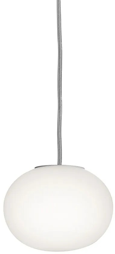 Flos Mini Globall Suspension Lampada A Sospensione 11 cm in vetro opalino acidato Bianco