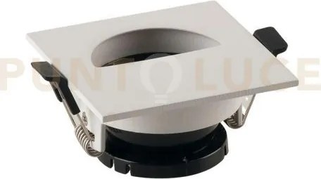 Faretto a incasso stenos orientabile bianco quadrato foro mezza lun...