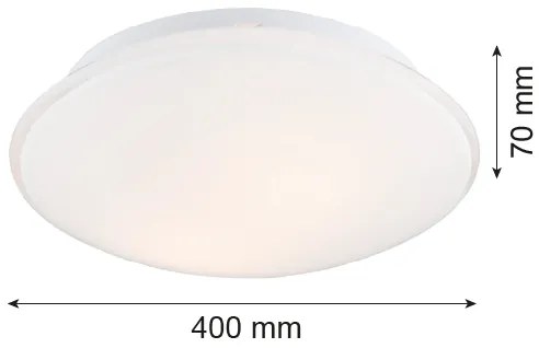 Argon 3224 - Plafoniera GIN 3xE27/15W/230V bianco