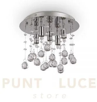 Moonlight lampadario a soffitto oro e cristallo 5 luci attacco g9 l...