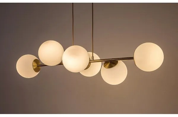 Rabalux 72249 - Lampadario a sospensione con filo KIARA 6xE27/35W/230V oro