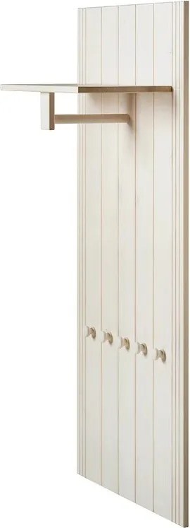 Set di mobili da ingresso bianco in pino massiccio 60x120x25 cm Anita – Støraa