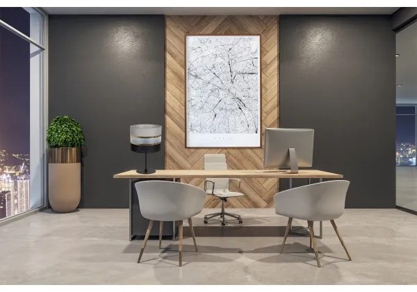 Lampada da tavolo CORAL 1xE27 / 60W / 230V nero / grigio