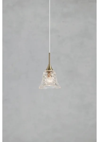 Markslöjd 109011 - Lampadario a cavo LUNA 1xE14/40W/230V ottone