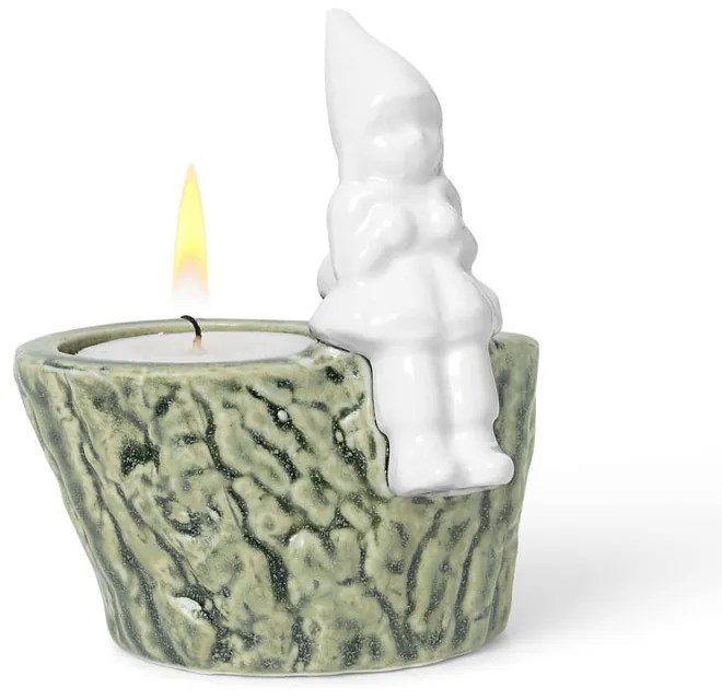 Portacandele natalizio in porcellana e gres, lunghezza 8,5 cm Christmas Tales - Kähler Design