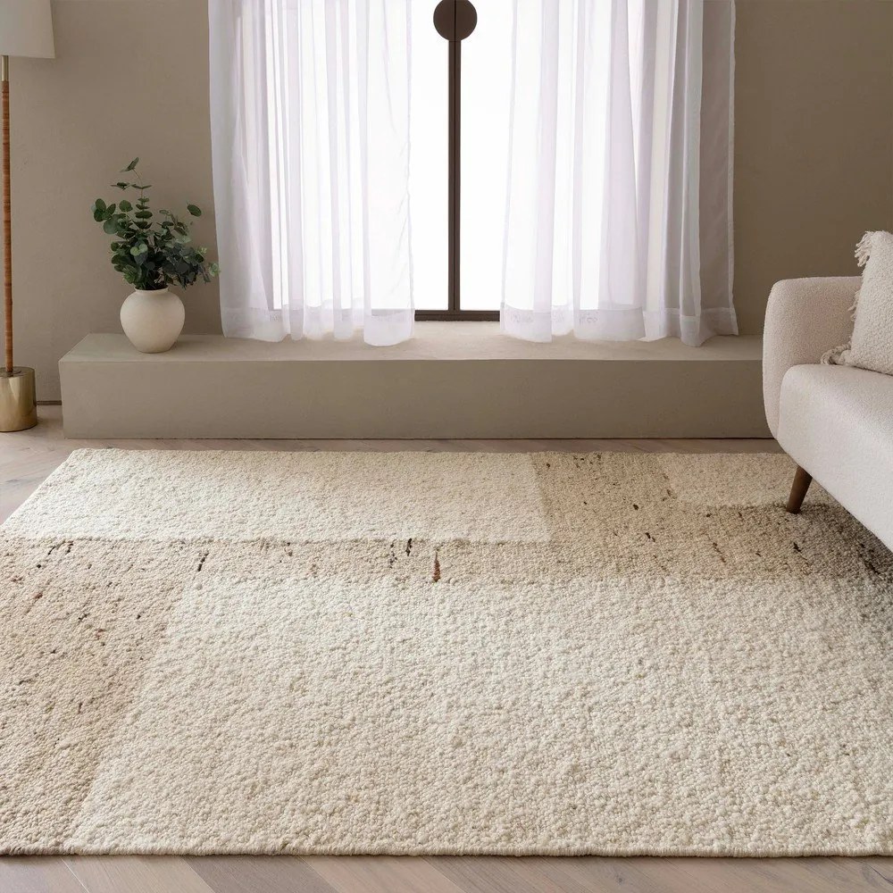 Tappeto in lana bifacciale e tessuto a mano beige 160x230 cm Napa Tumbla - Asiatic Carpets