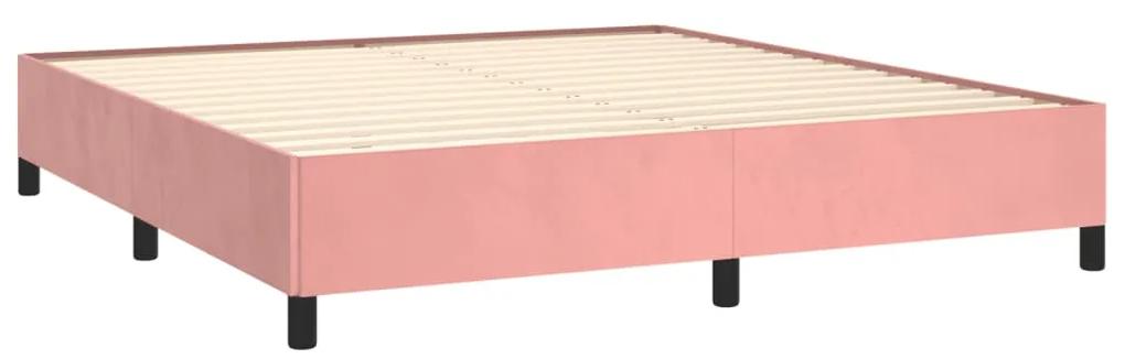 Giroletto rosa 180x200 cm in velluto
