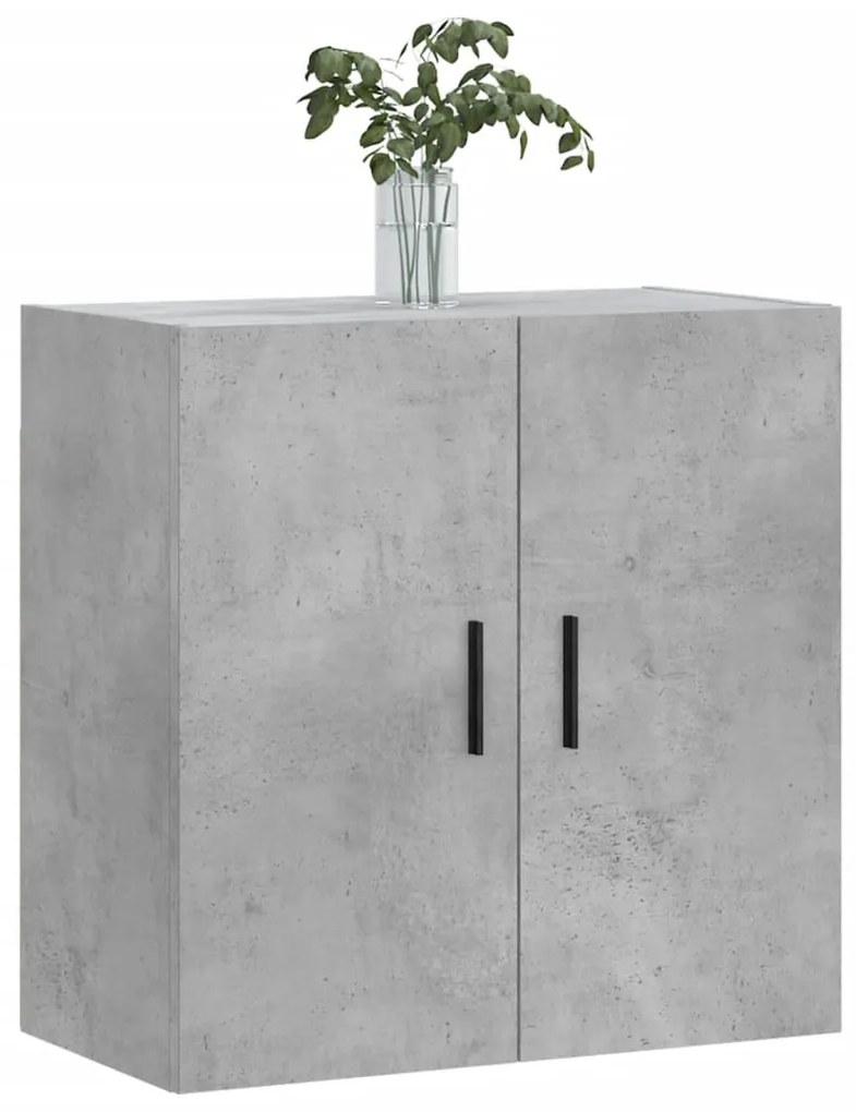 Mobile a parete grigio cemento 60x31x60 cm in legno multistrato