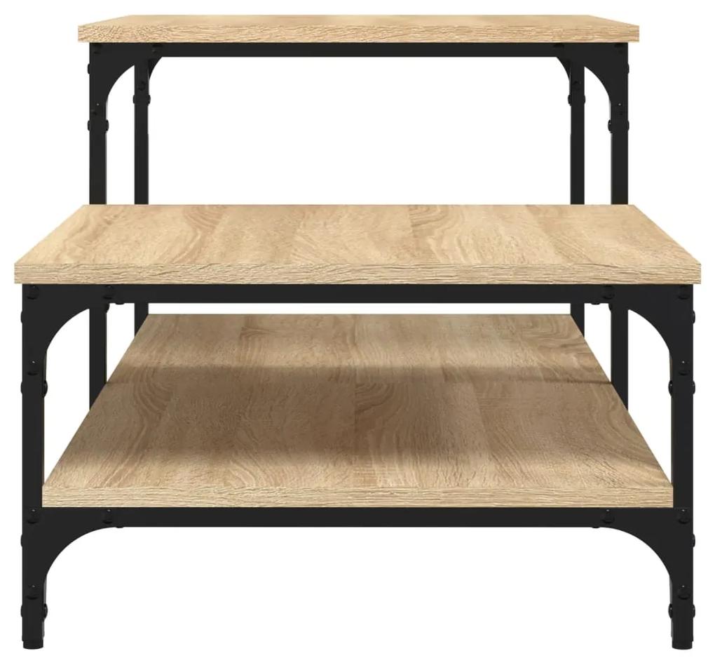 Tavolino salotto rovere sonoma 100x50,5x45cm legno multistrato