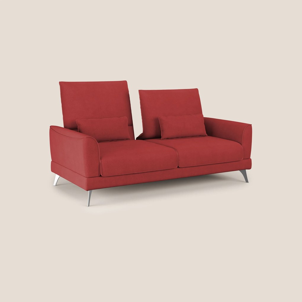 Tommy Divano relax con schienali traslanti in microfibra smacchiabile T11 rosso