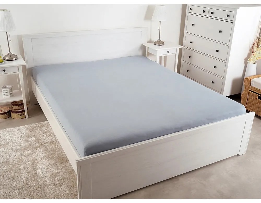 Lenzuolo elastico grigio 180x200 cm - B.E.S.