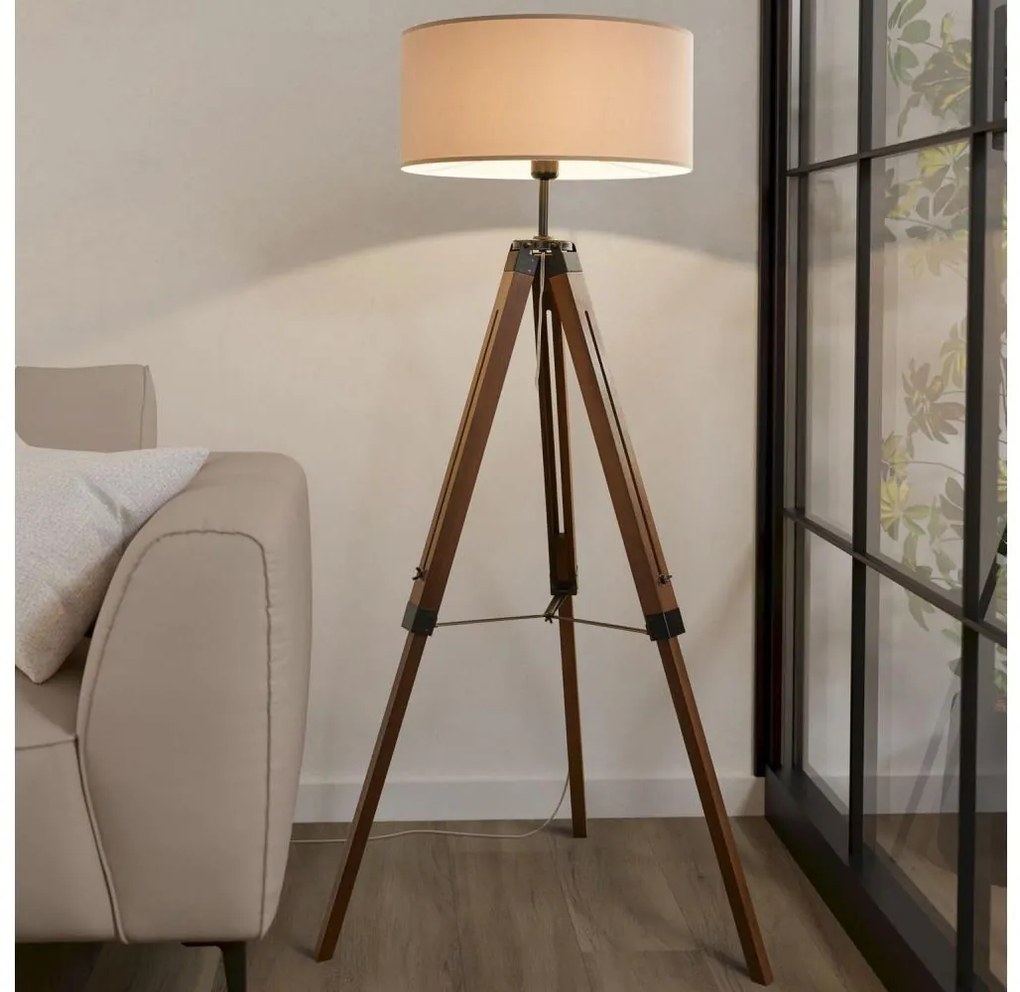 Eglo 94326 - Lampada da terra LANTADA 1xE27/60W/230V