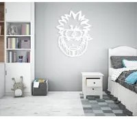 NARUTO - Adesivo murale wall sticker in vinile 55x70 cm Colore: bianco