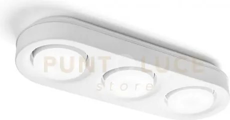 Ellade lampada da soffitto 3 luci attacco gx53 bianco
