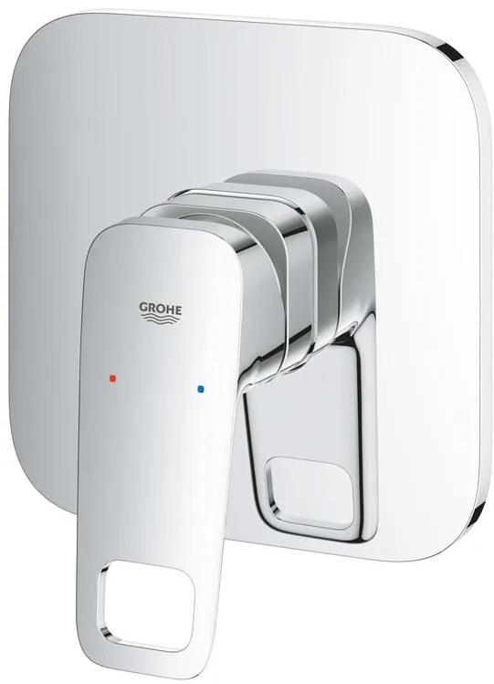 Rubinetto per doccia getto aerato ad incasso monocomando Clova Pulse argento lucido GROHE