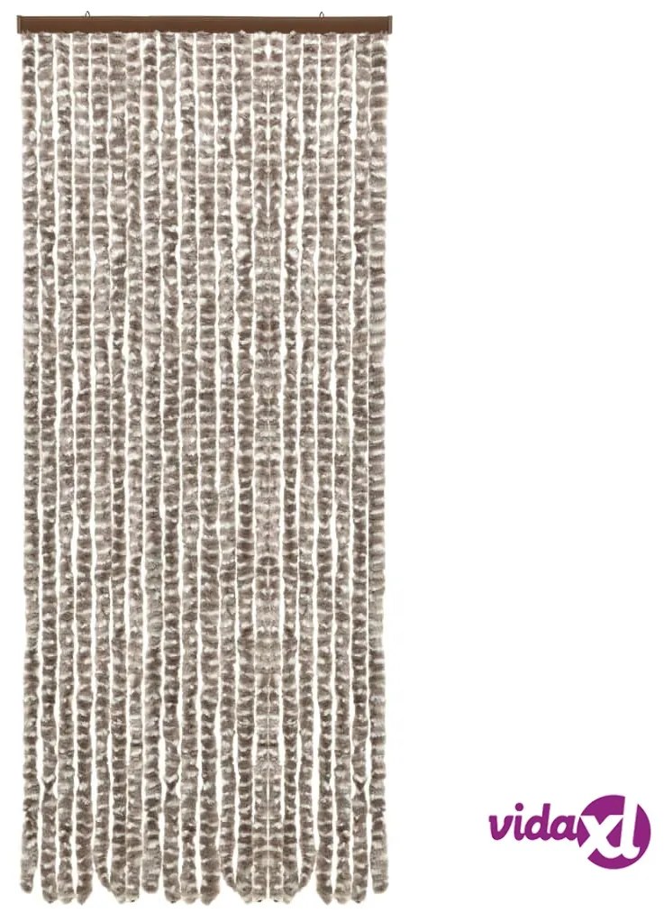 vidaXL Zanzariera Grigio Talpa e Bianco 56x185 cm Ciniglia