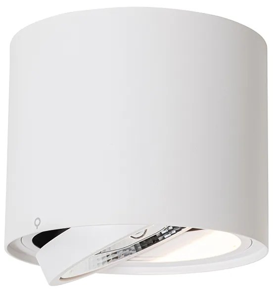 Set di 4 faretti da soffitto moderni bianchi orientabili e inclinabili AR111 - Rondoo Up