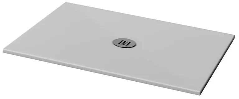 Piatto doccia in ceramica extra slim Grigio L 90 x L 90 cm