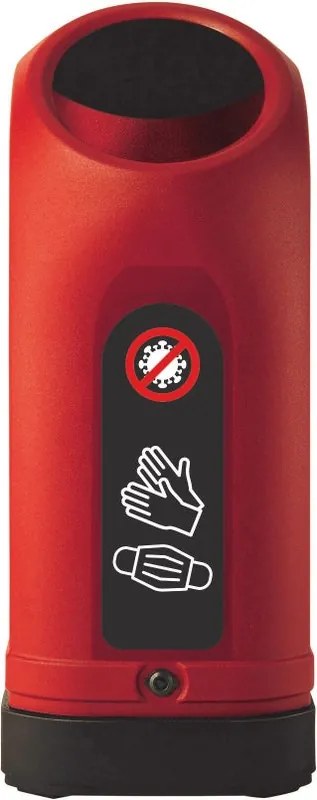 Pattumiera per raccolta differenziata Calloon manuale rosso 70 L