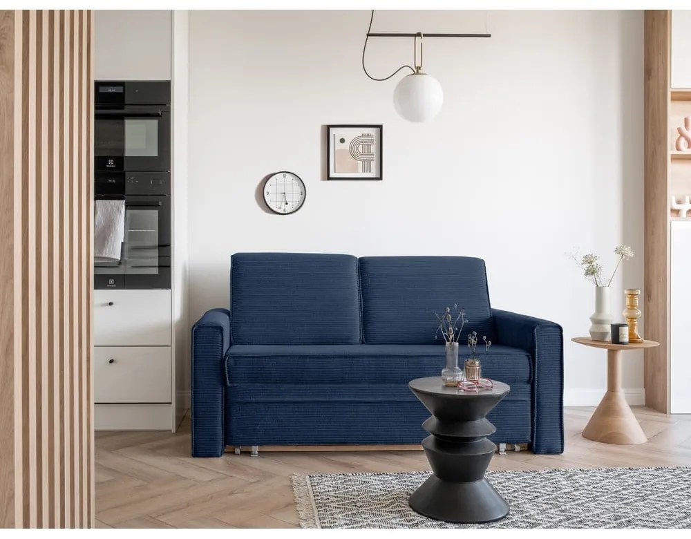 Divano letto blu scuro 168 cm Lucky Lucy - Miuform