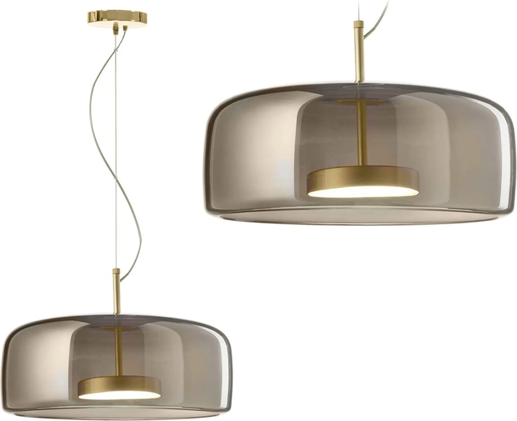 Lampada da soffitto a sospensione in vetro APP614-1CP Grigio