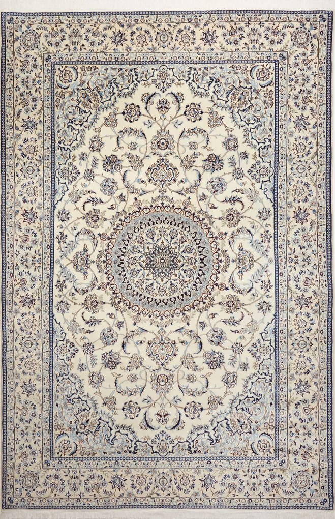 Nain Tappeto persiano 210x300 Beige (Iran) Annodato A Mano