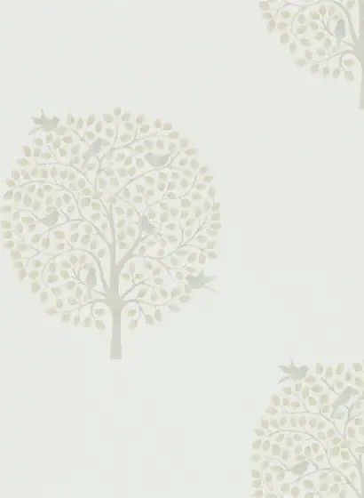 Baumtapete Bay Tree von Sanderson - Linen/ Dove