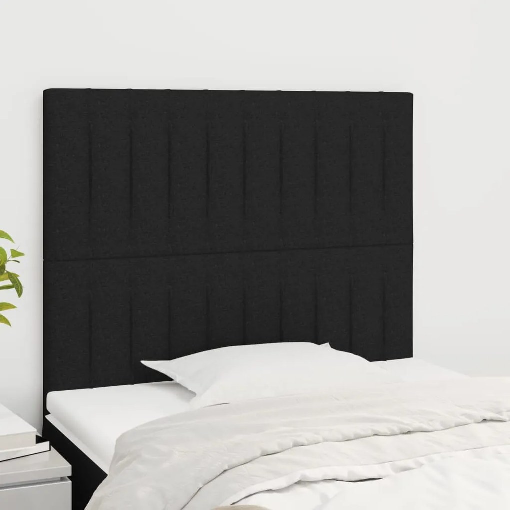 Testiere 2 Pz Nero 100x5x78/88 Cm İn Tessuto /