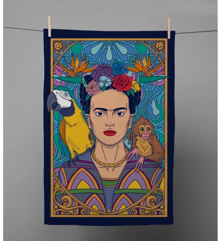 Asciugamano 50x70 cm Frida ArtDeco - Frida Kahlo