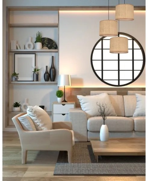 Lampadario a sospensione con filo IRMA 3xE27/60W/230V diametro 45 cm