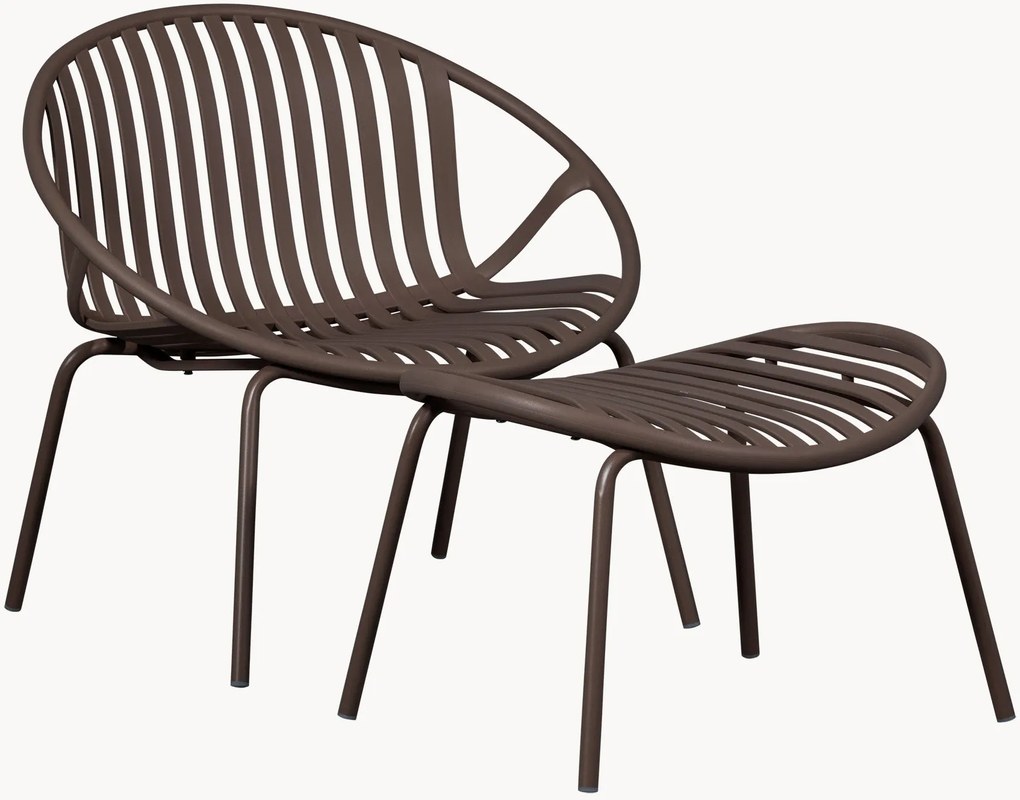 Sedia da giardino con poggiapiedi Bruce