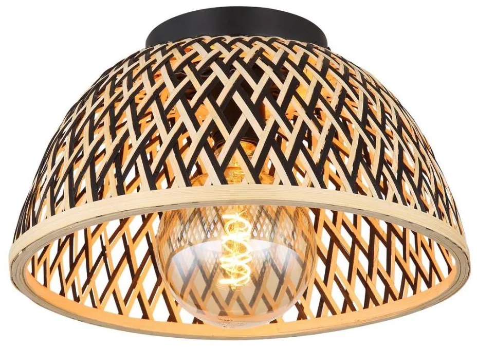Globo 15767D - Lampadario a plafone COLLY 1xE27/15W/230V bambù
