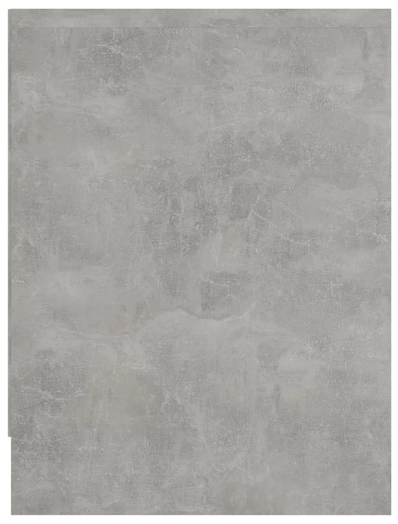 Comodino Grigio Cemento 40x30x40 cm in Legno Multistrato