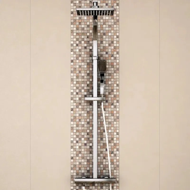 Mosaico in pietra Aredesia beige L 30 x L 30cm x Sp. 8 mm, 11 pezzi