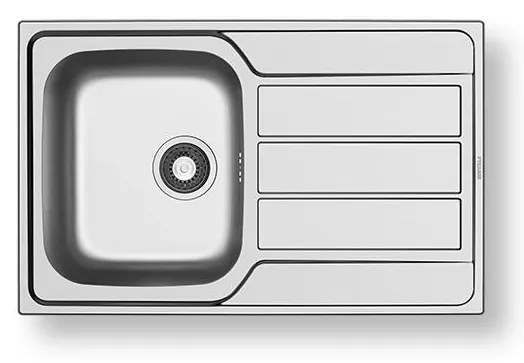 Pyramis 100178701 - Lavello cucina ATHENA 79x50 cm satinato