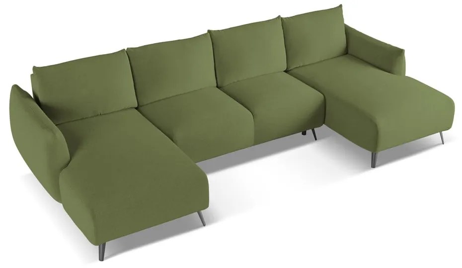 Divano angolare verde Malie – Makamii