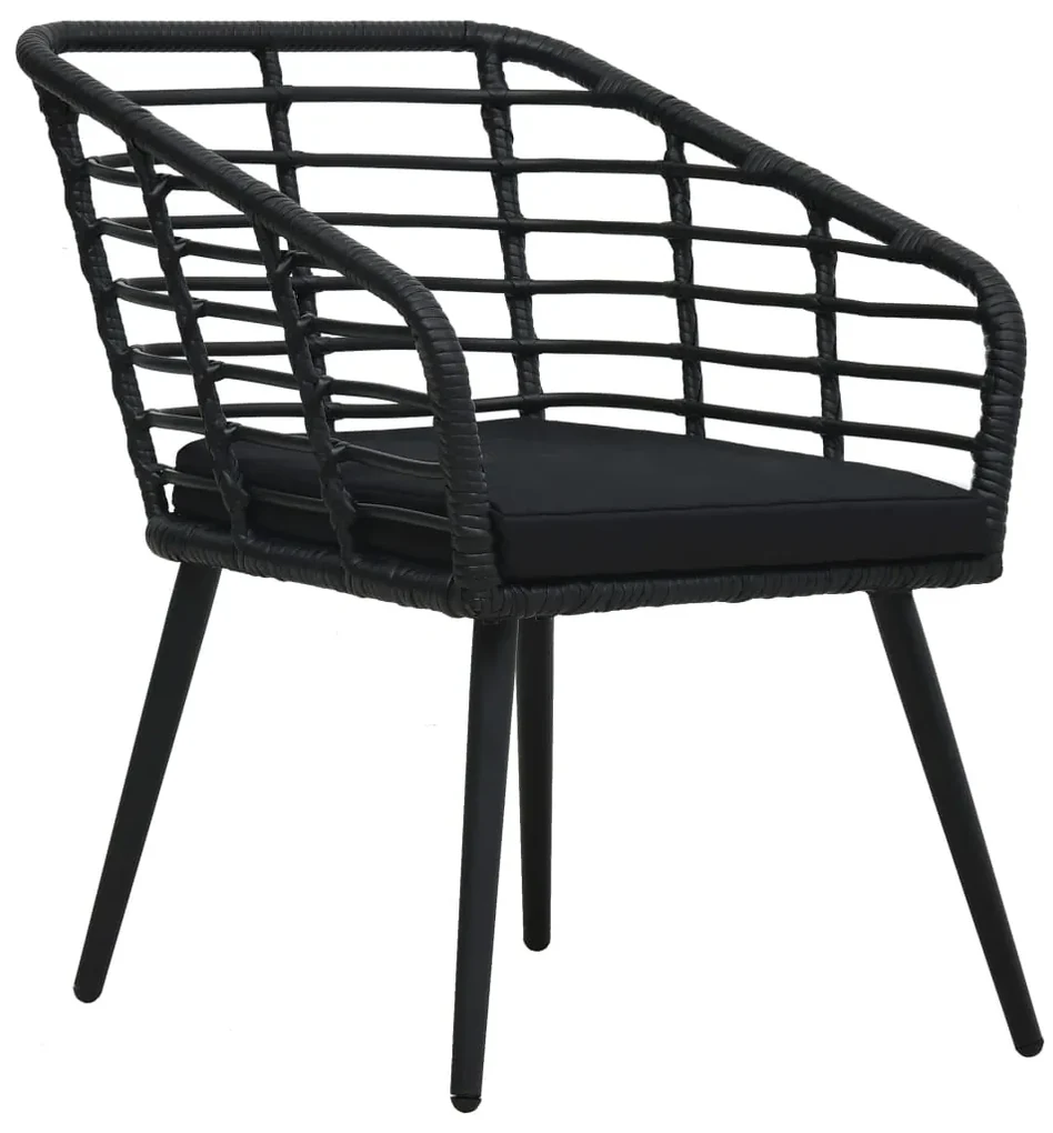 vidaXL Set Mobili da Pranzo per Giardino 5 pz Nero - vidaXL - Casa e vidaXL Set Mobili da Pranzo per Giardino 5 pz Nero - vidaXL - Casa e